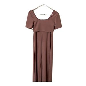 Two-Piece Mauve Colored Set